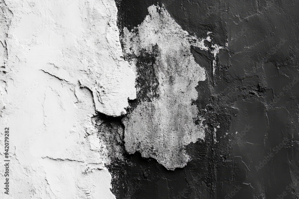 Poster black and white texture of a wall. perfect for use as a background or design element.