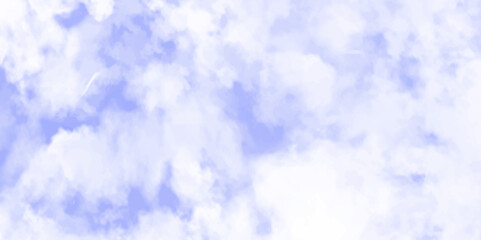 Brush-painted blurred and grainy paint aquarelle Abstract light sky blue watercolor background, Beautiful sky texture view of white clouds in the blue sky.