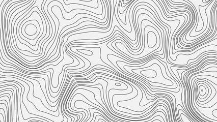 Topographic map. Geographic mountain relief. Abstract lines background. Contour maps. Vector illustration, Modern design with White background with topographic wavy pattern