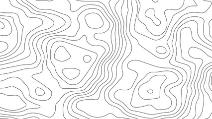 Topographic map. Geographic mountain relief. Abstract lines background. Contour maps. Vector illustration, Modern design with White background with topographic wavy pattern