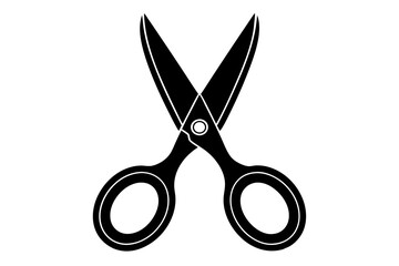 Scissors on a white background
