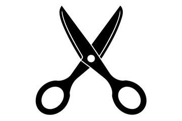 Scissors on a white background