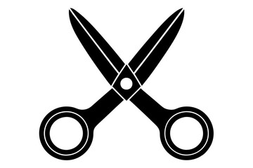 Scissors on a white background