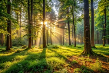 Obraz premium summer sunny forest glade