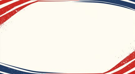 This is a beautifully designed decorative frame adorned with vibrant red, white, and blue stripes, making it the perfect choice for themes and announcements celebrating patriotism and America