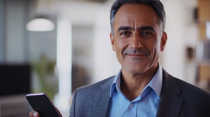 Businessman in a Modern Office