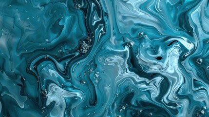 Abstract Swirling Liquid Art