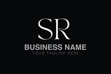 SR S sr initial logo | initial based abstract modern minimal creative logo, vector template image. luxury logotype logo, real estate homie logo. typography logo. initials logo