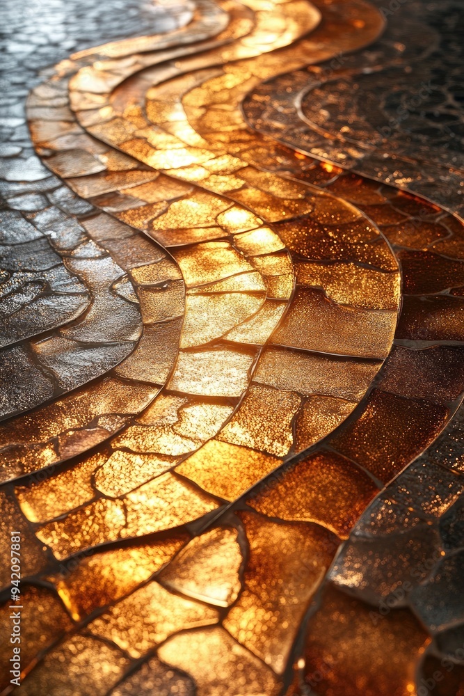 Poster decorative mosaic creating colorful abstract background