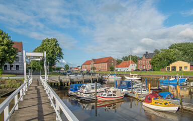 Hafen von Tönning auf der Halbinsel Eiderstedt
