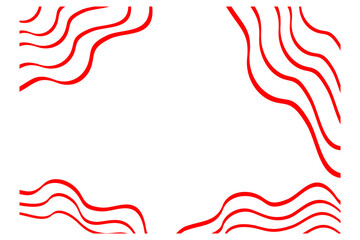 Abstract stripes background in red and white with wavy lines pattern.Vector illustration design. Eps 10