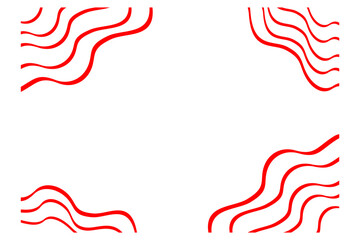 Abstract stripes background in red and white with wavy lines pattern.Vector illustration design. Eps 10