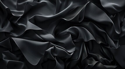 Fototapeta premium Abstract Black Fabric Texture