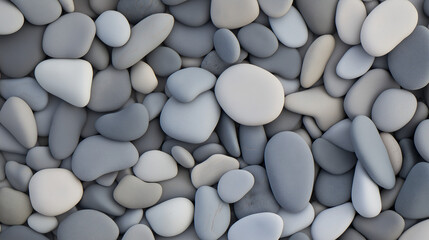 Assorted Pebbles and Rocks in Natural Tones