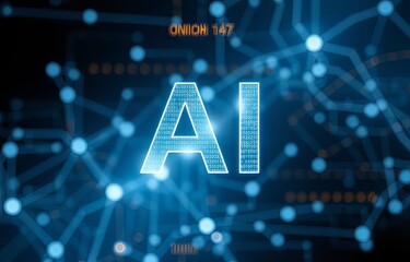 Ai technology abstract background.