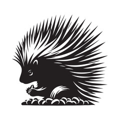 Download High-Quality Porcupine Silhouette Vectors - Perfect for Any Design