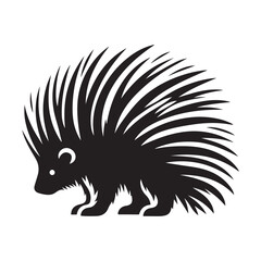 Download High-Quality Porcupine Silhouette Vectors - Perfect for Any Design