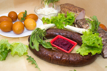 Traditional Ukrainian Easter Spread