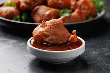Sweet and Sour Chicken Balls. Take away food