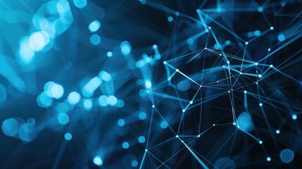 Abstract Blue Network