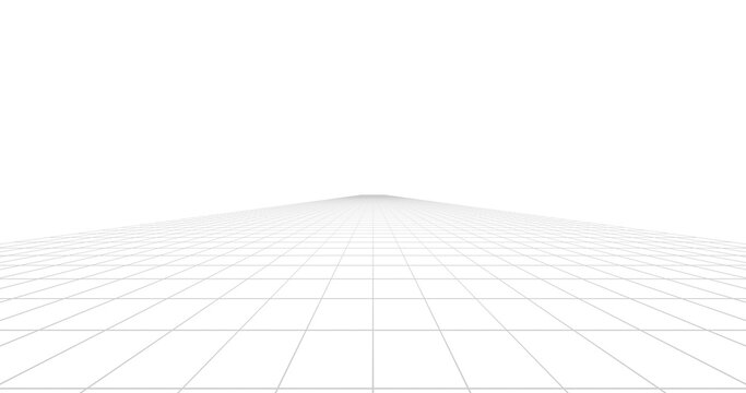 Lines grid technology perspective background. 3d rendering.