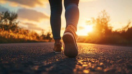 Walking into the Sunset