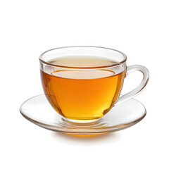 Cup of tea object isolated on transparent png.