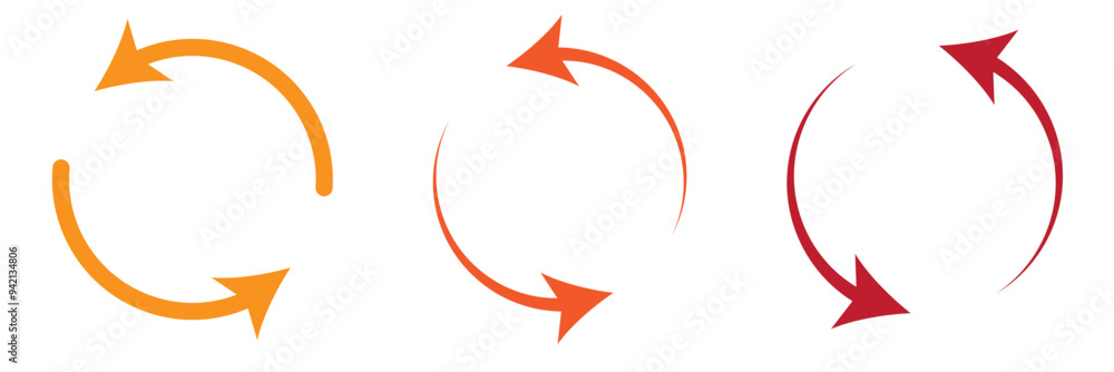 Poster refresh icon set. user interface icons. symbol refresh icons. isolated background, vector illustrati