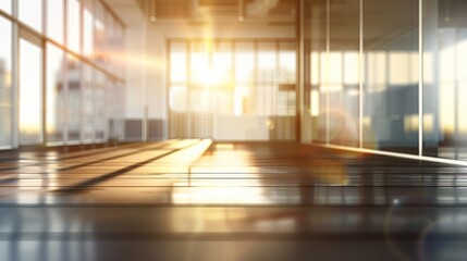 Sunlit Modern Office Interior
