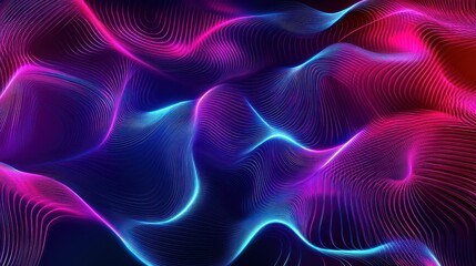 Fototapeta premium Abstract Neon Waves