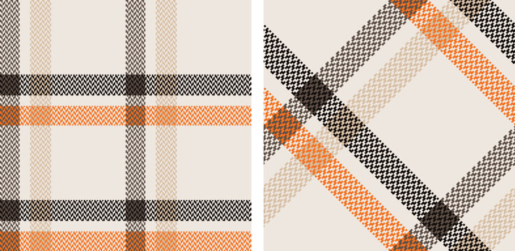 Check plaid set seamless pattern.