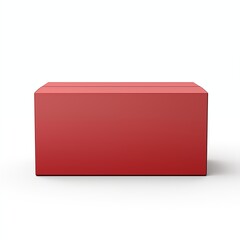 red box isolated on white