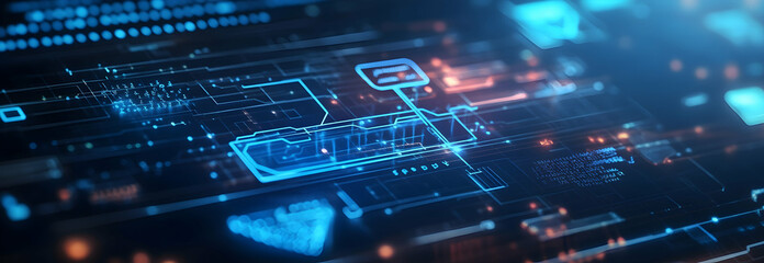 Obraz premium Innovative legal tech interface on a computer screen