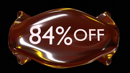 84 percent off animation for sale concept