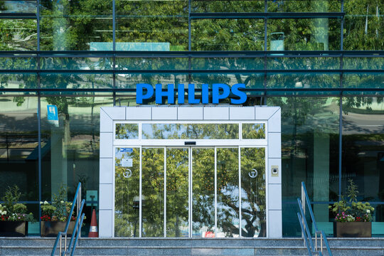 Warsaw, Poland - August 24, 2024: View of the Philips office building