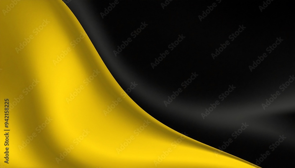 Aufkleber yellow black abstract gradient background grain texture effect dark vibrant color flow backdrop nois