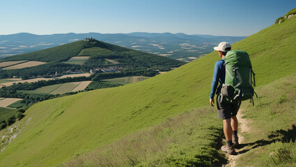 Fototapeta premium walking in the mountains