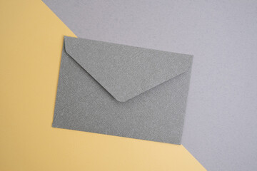 Paper envelopes on a light background. New mail, write a message. Send and receive mail. Postal...