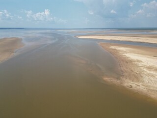 Record drought on the Tefé River in August 2024