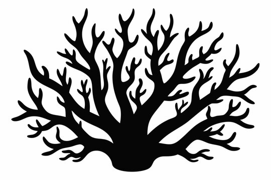 recommend clip art: coral silhouette, coral black icon, coral svg, seaweed silhouette vector illustration
                    
                    