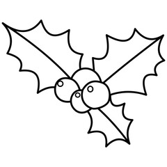 Holly Outline