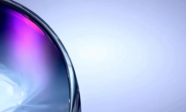 Discover the stunning fluid motion of colorful reflections in a mesmerizing swirl of light captured in vibrant hues and smooth lines during twilight. Generative AI