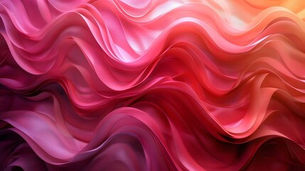 Fototapeta premium A pink wave with a red background