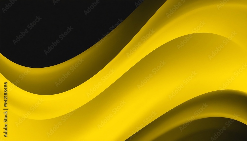 Aufkleber yellow black abstract gradient background grain texture effect dark vibrant color flow backdrop nois