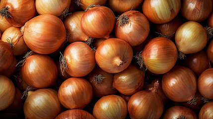 Obraz premium A stack of onions piled atop one another