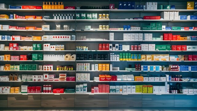 &eacute;tag&egrave;res de la pharmacie 