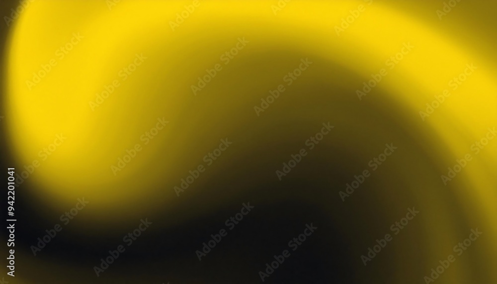 Aufkleber yellow black abstract gradient background grain texture effect dark vibrant color flow backdrop nois
