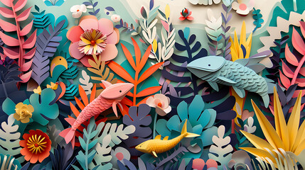 "An Out-of-the-Box Art Illustration Featuring Animals in a Creative and Unique Style"




