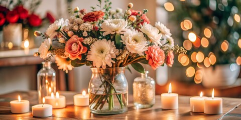 christmas decoration with candles