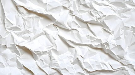 Obraz premium white crumpled paper background texture pattern overlay
